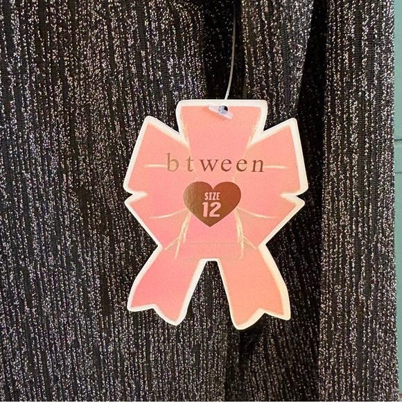 NWT Btween Black Sparkle Top/Pants Set - Picture 5 of 6